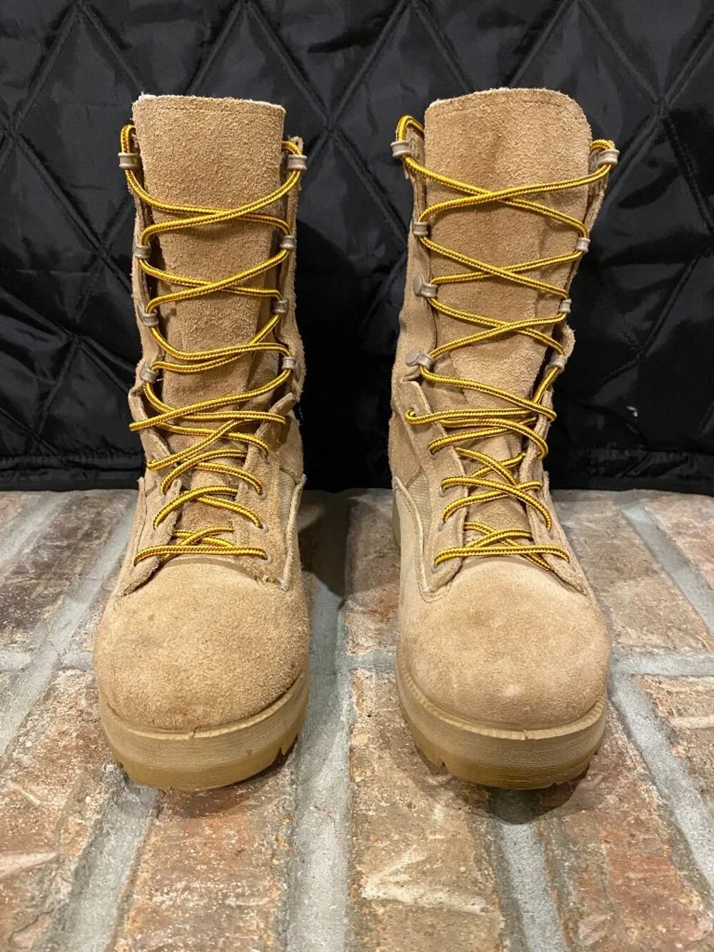 Belleville Gore-Tex Flight Combat Boots Mens 5 XW Vibram USA Military Desert Tan